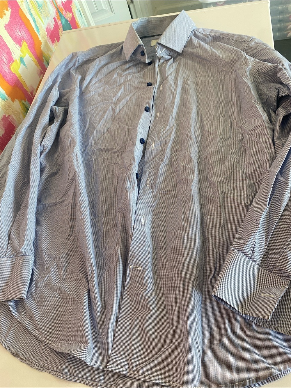 Christian Lacroix Mens Light Blue Dress Shirt. Size large. Great condition.